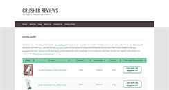 Desktop Screenshot of crusherreviews.com